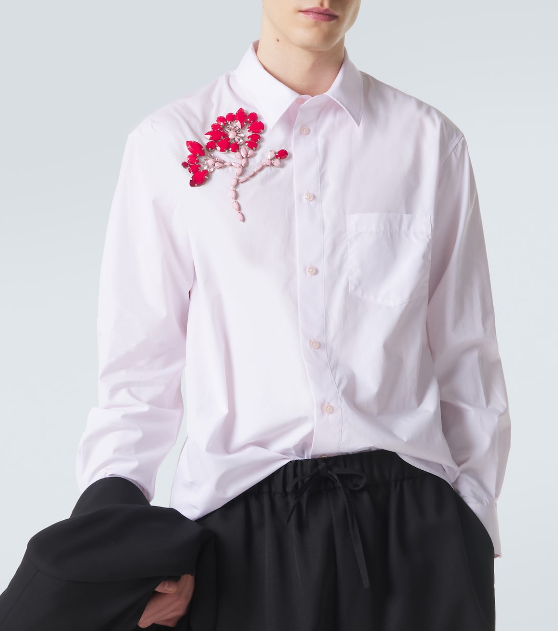 Verziertes Hemd aus Baumwollpopeline | Simone Rocha