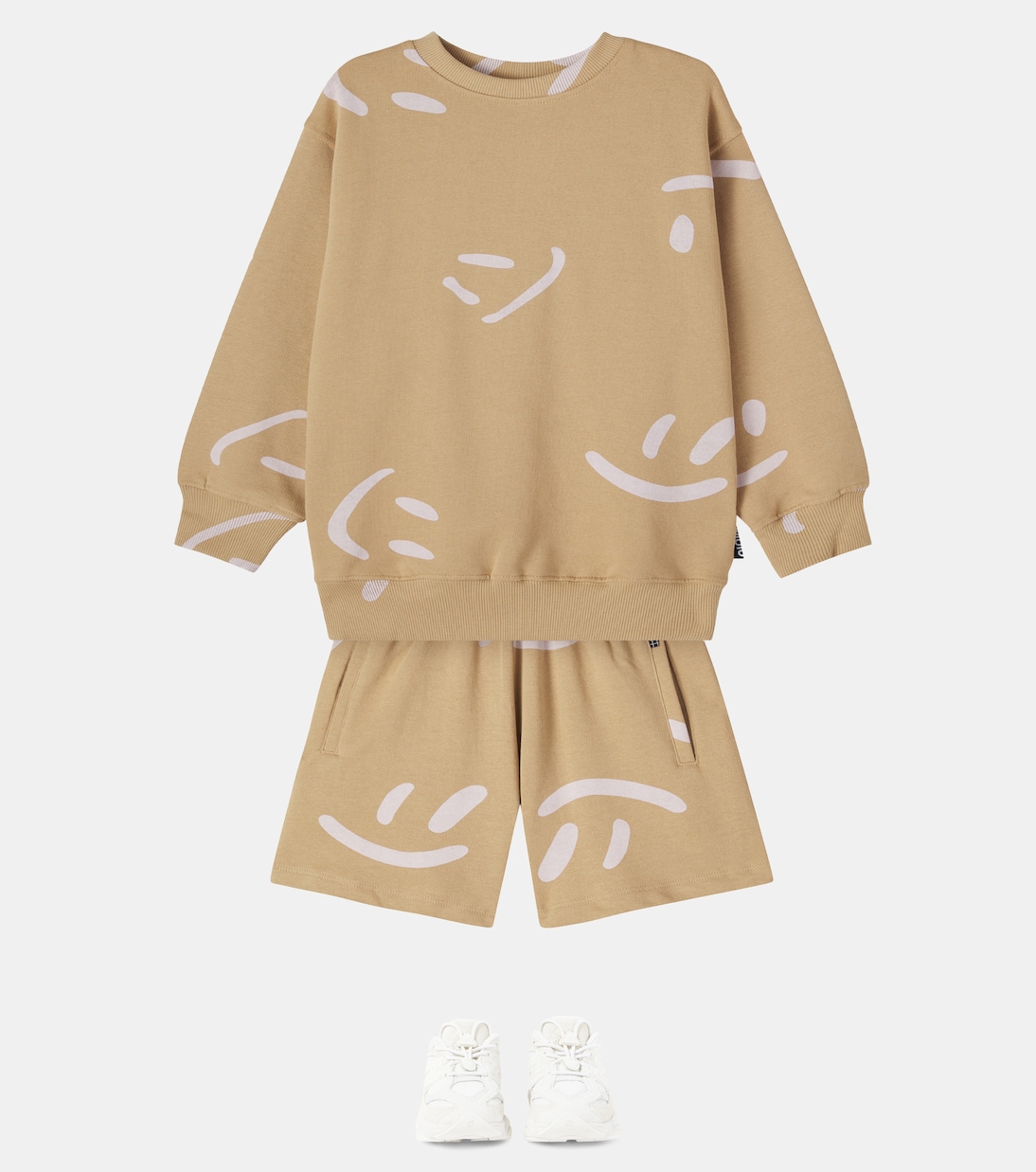 Amil printed cotton jersey shorts | Molo