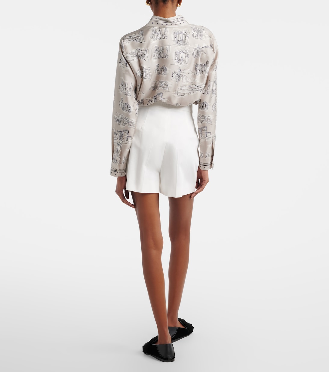 Shorts Tabacco en mezcla de algodón | Max Mara