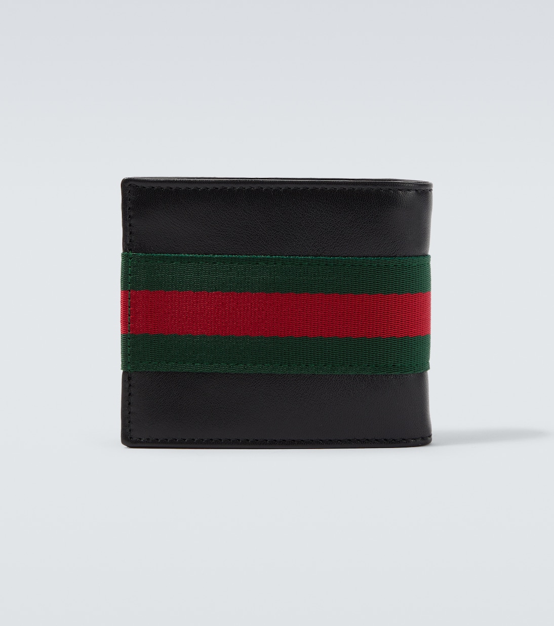 Web Trademark leather bifold wallet | Gucci