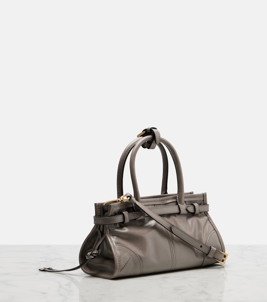 Prada Bonnie Mini leather top-handle bag  | Prada