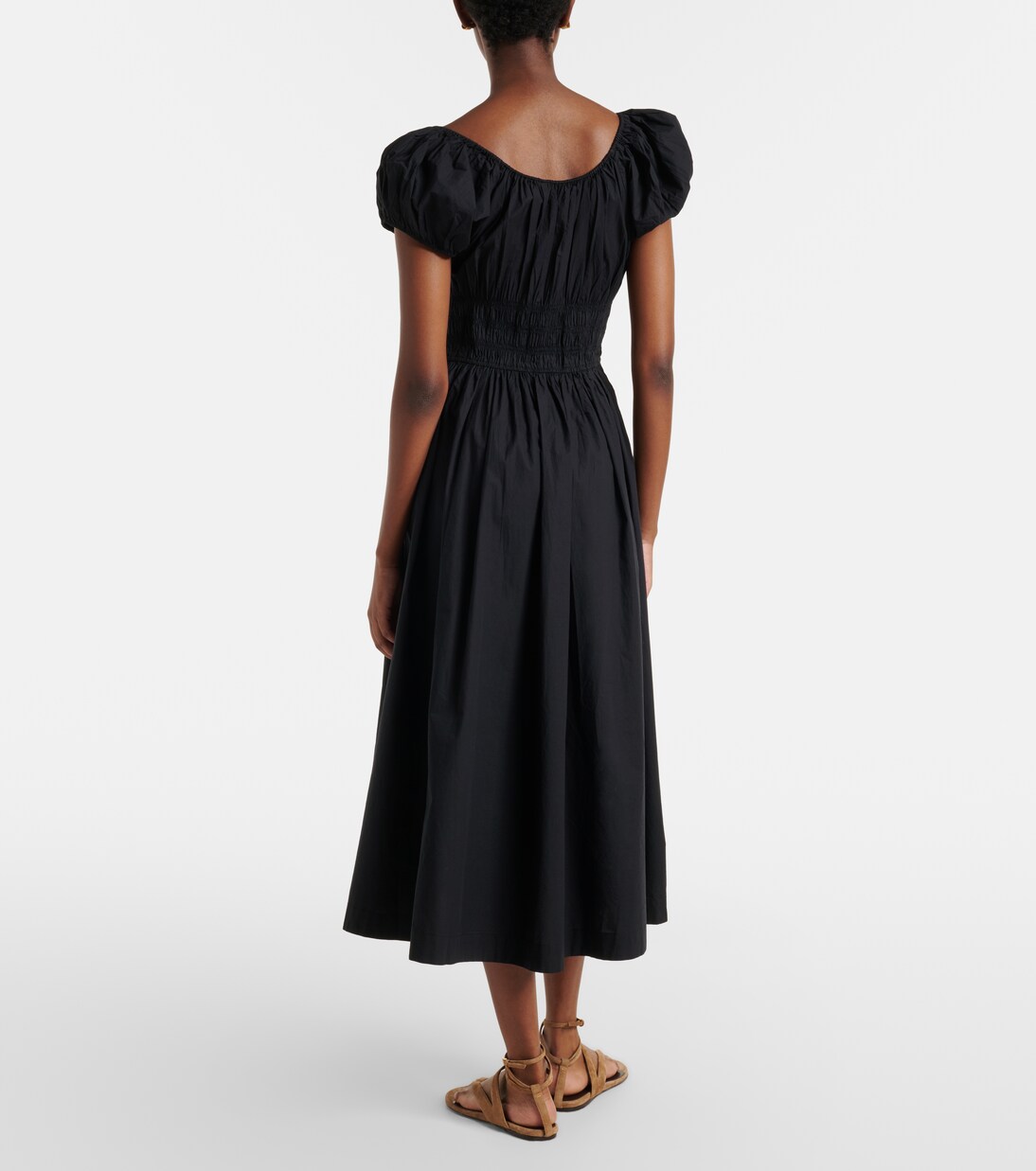 Robe midi Quinn en coton | Dôen