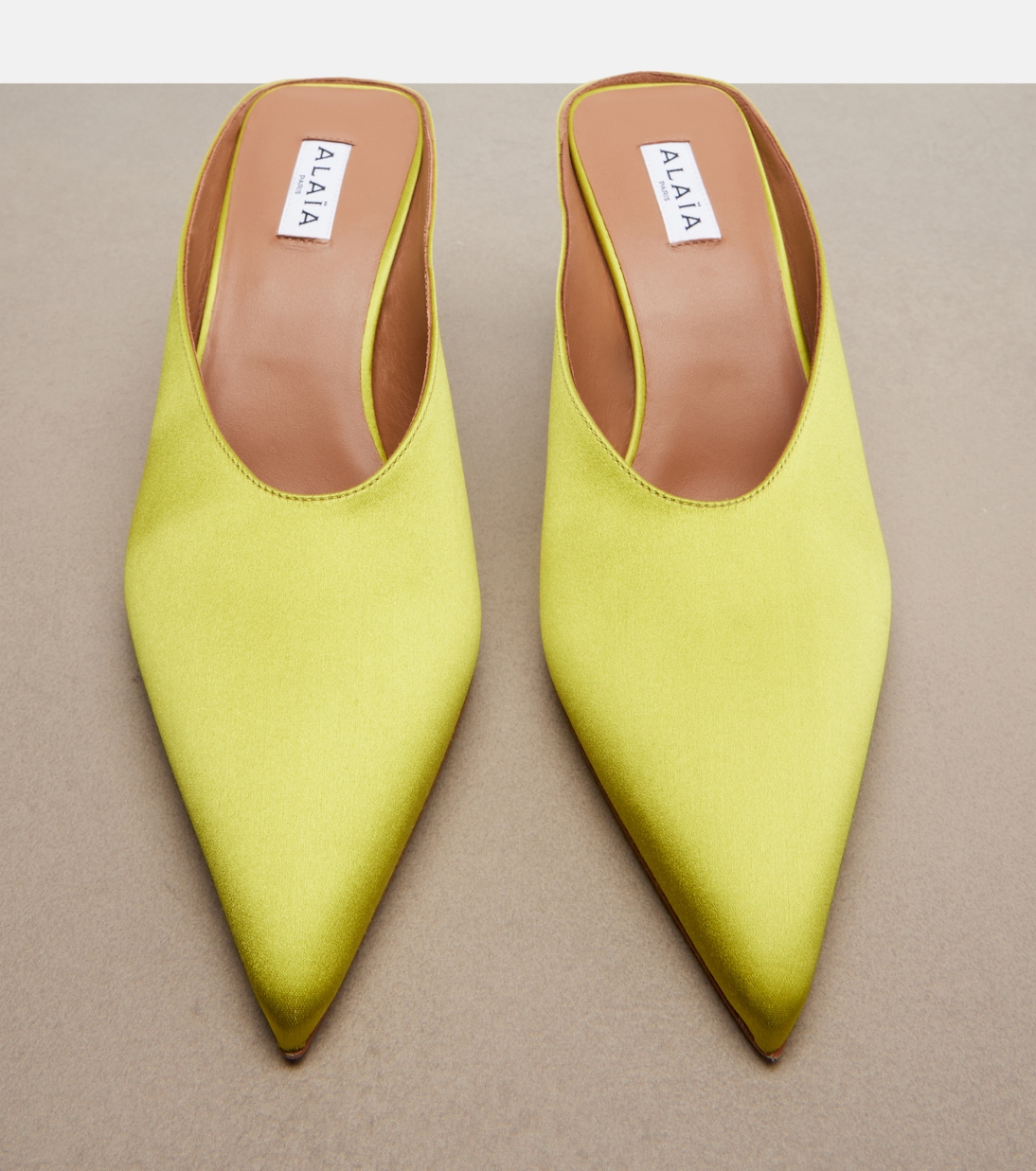 Cube satin wedge mules | Alaïa