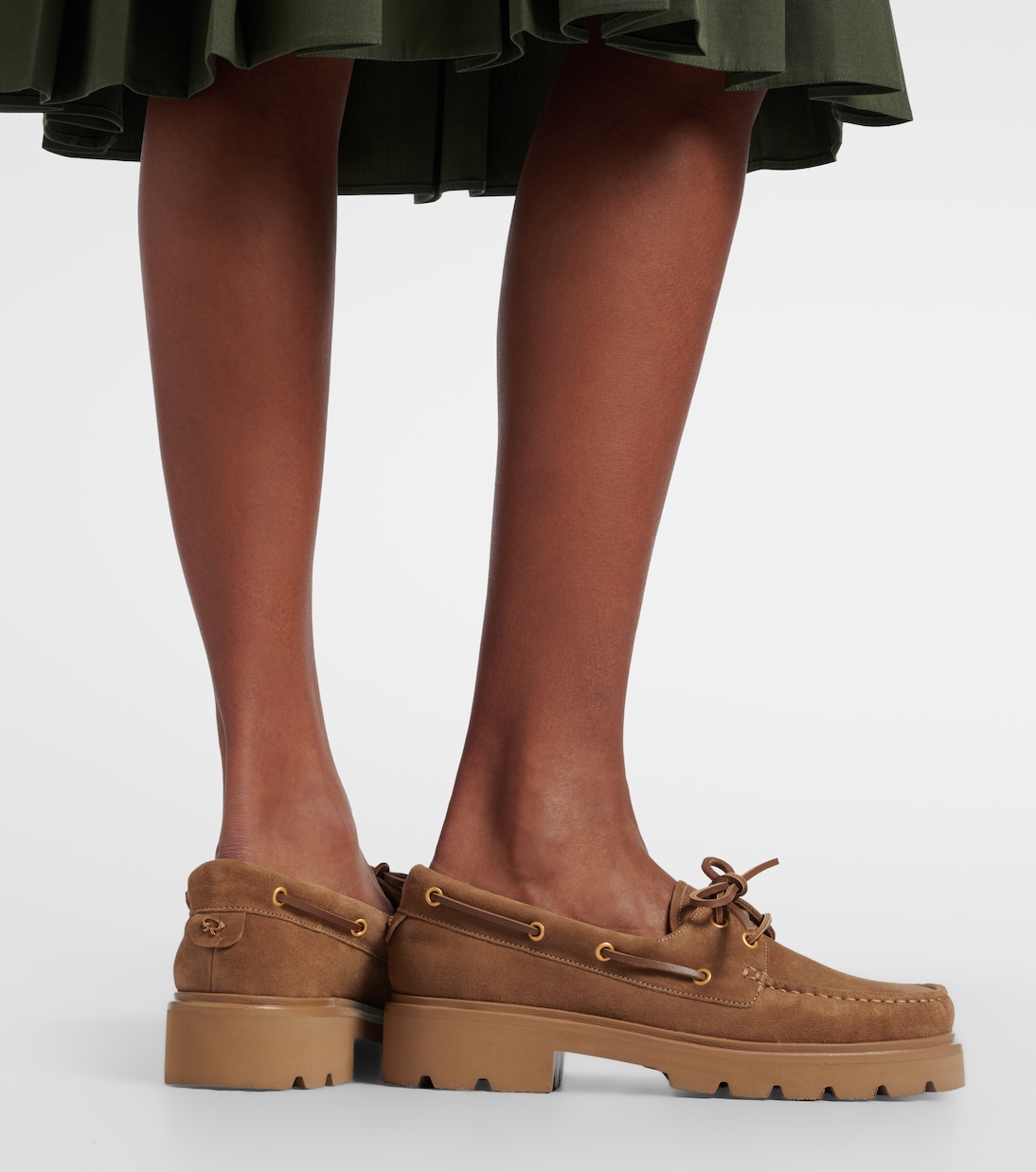 Segelschuhe Olonne aus Veloursleder | Gianvito Rossi