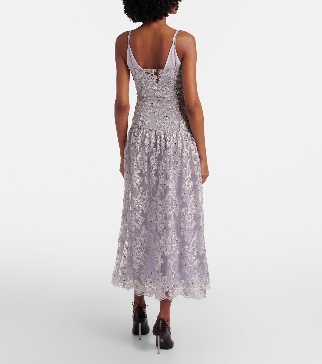 Embellished lace cocktail dress | Jacques Wei
