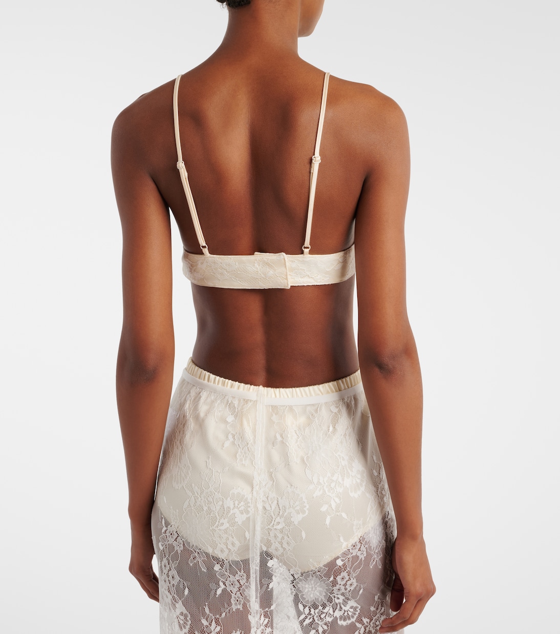Eteri bow-detail lace bra top | Aya Muse