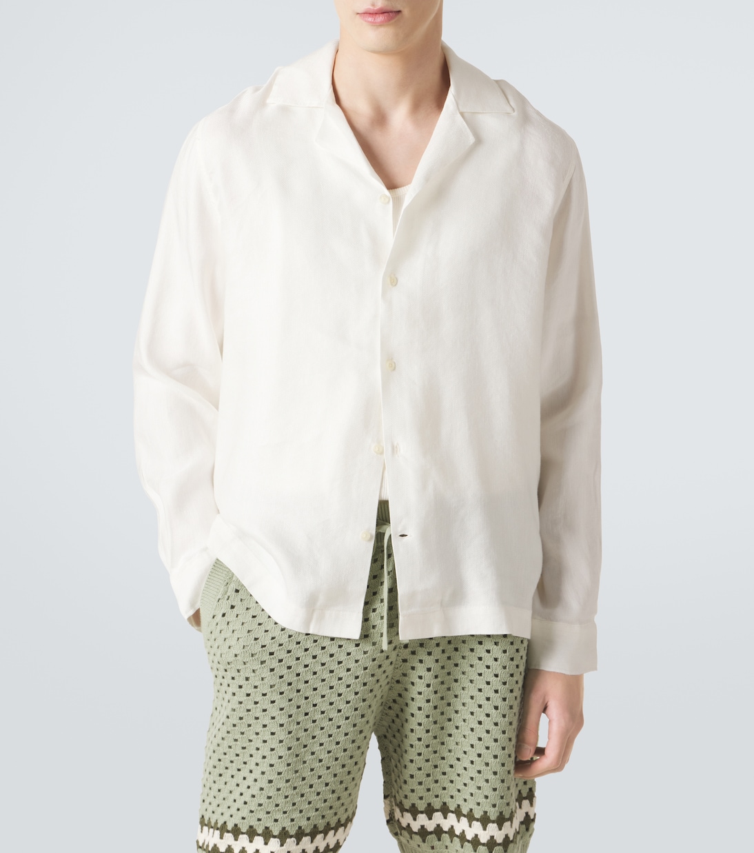 Safra linen-blend shirt | Frescobol Carioca