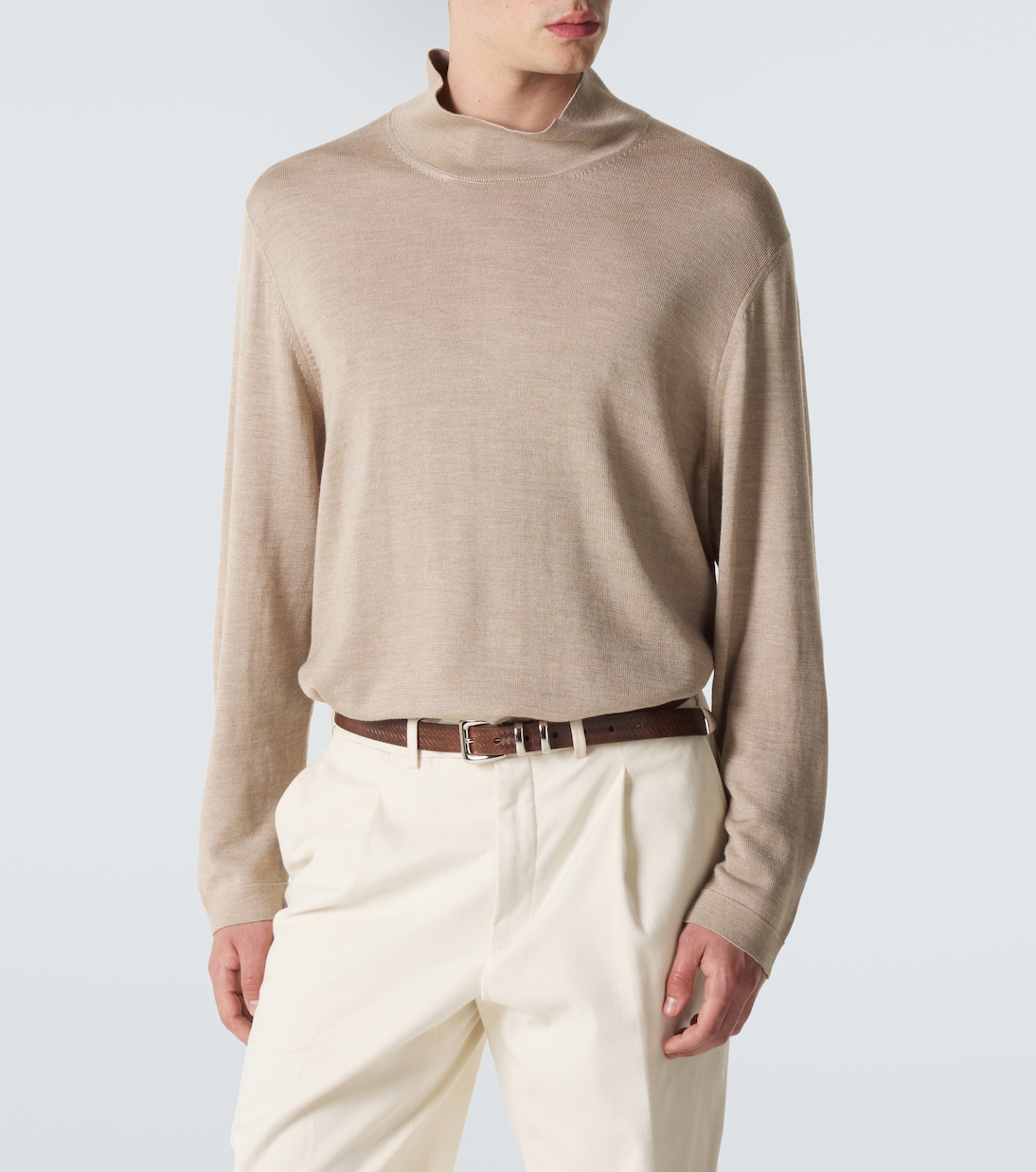 Wool and silk turtleneck sweater | Stòffa
