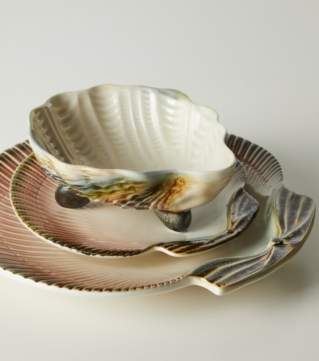 Set de bols Oyster & Scallops en faïence | Bordallo Pinheiro