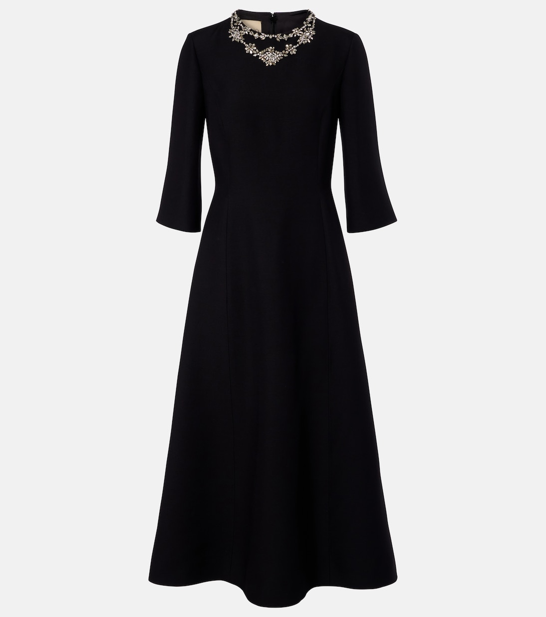 Crepe Couture embellished midi dress | Valentino