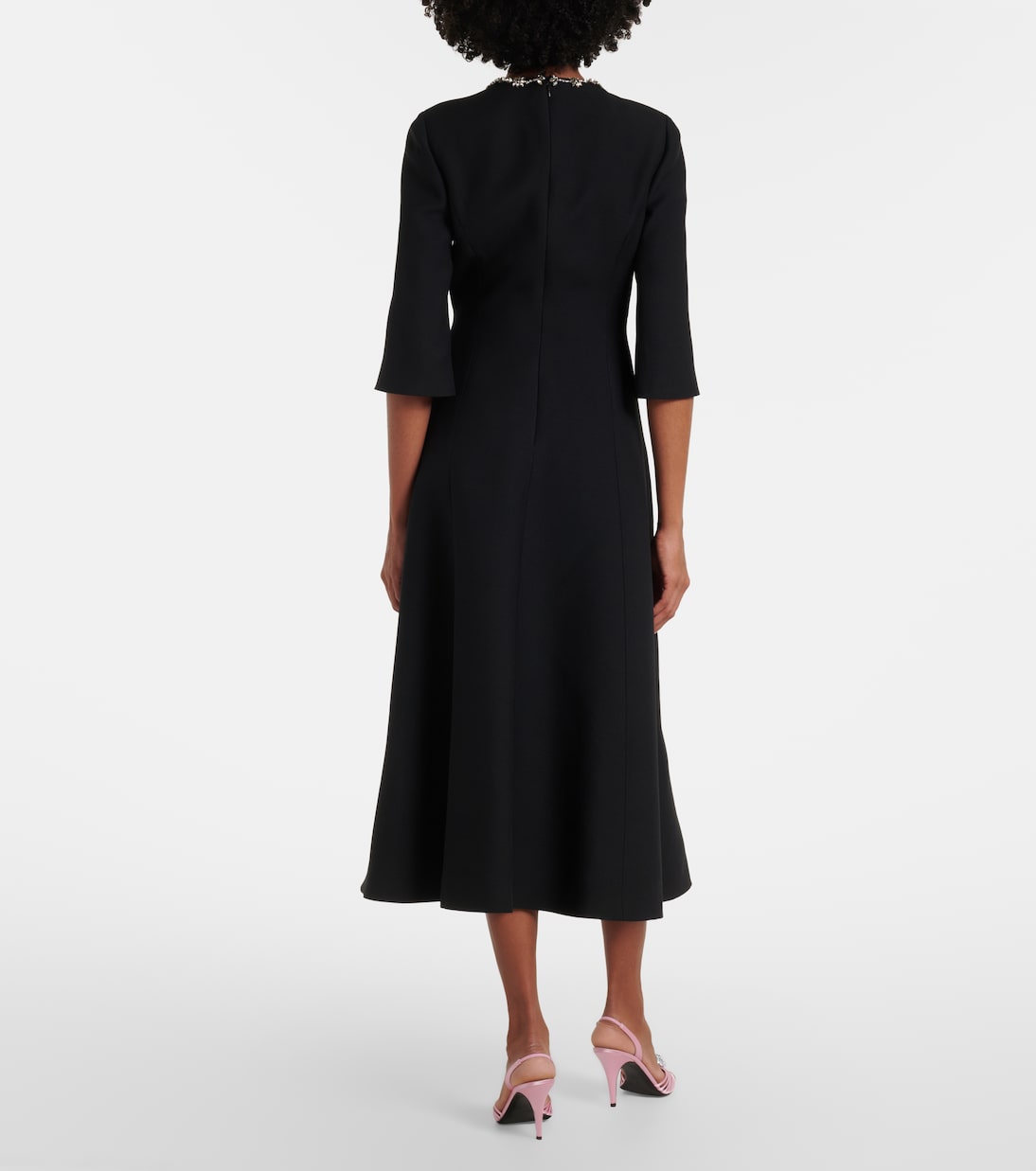 Crepe Couture embellished midi dress | Valentino