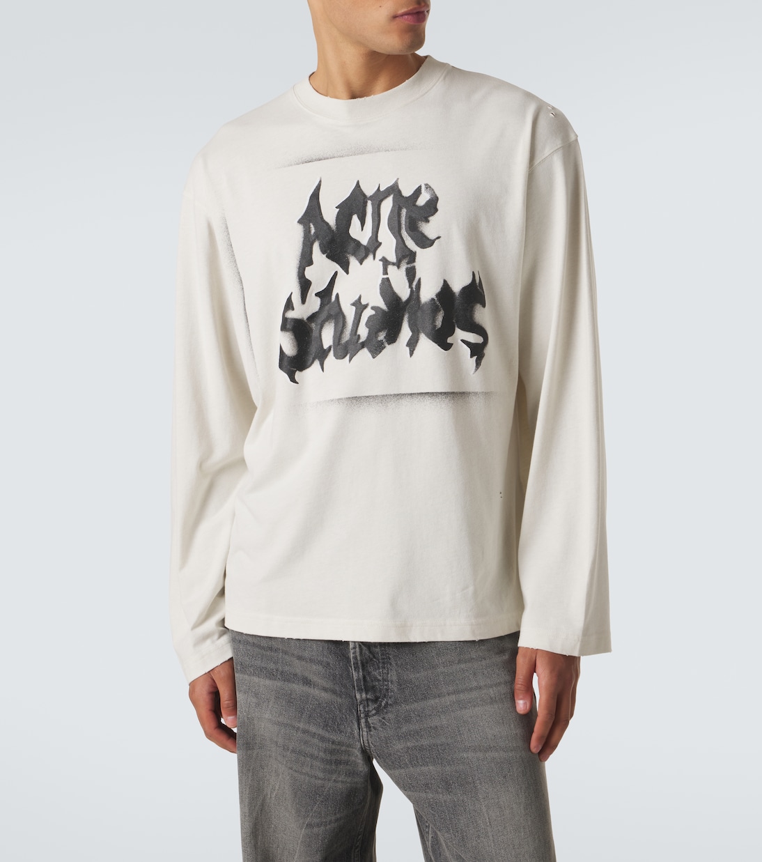 Logo cotton-blend jersey T-shirt | Acne Studios