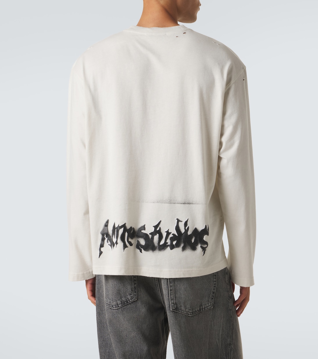 Logo cotton-blend jersey T-shirt | Acne Studios