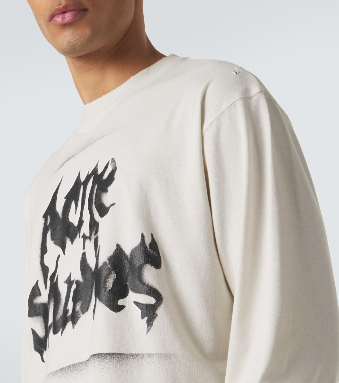 Logo cotton-blend jersey T-shirt | Acne Studios