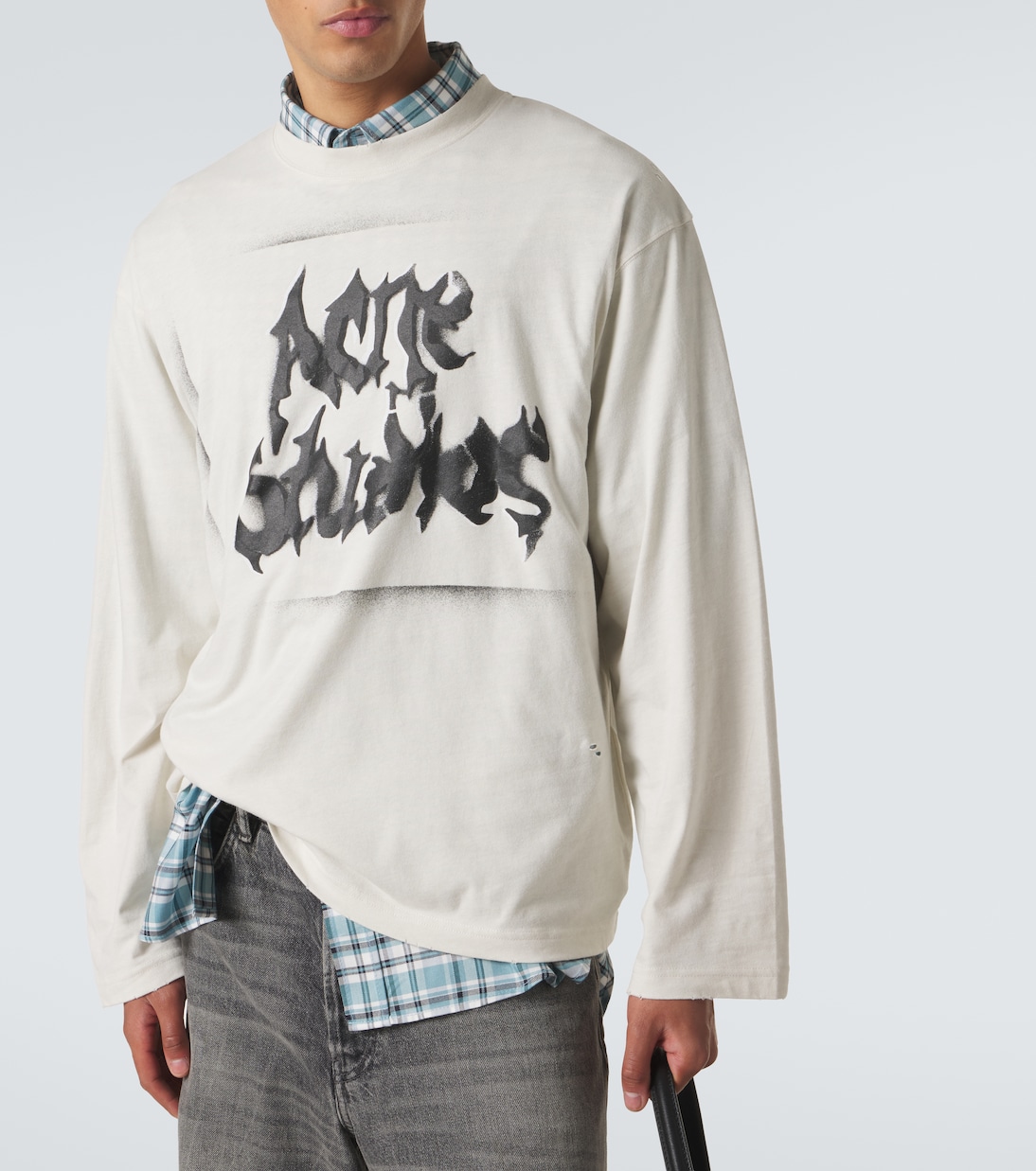 Logo cotton-blend jersey T-shirt | Acne Studios