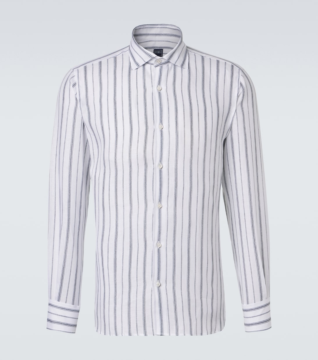 Camisa de lino a rayas | Fedeli