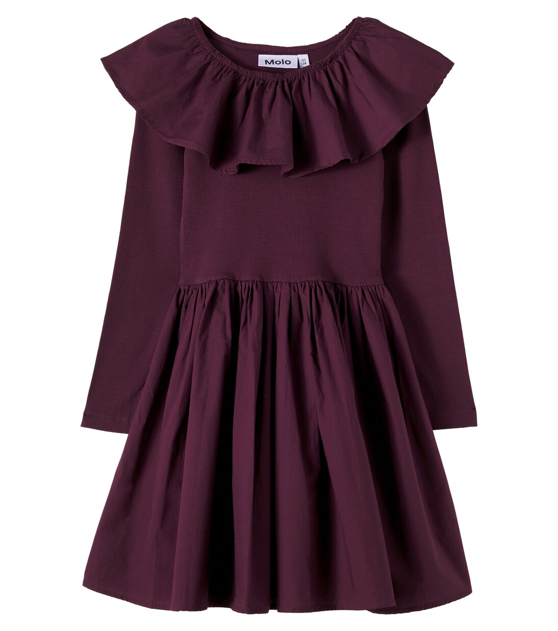 Cille cotton jersey and poplin dress | Molo