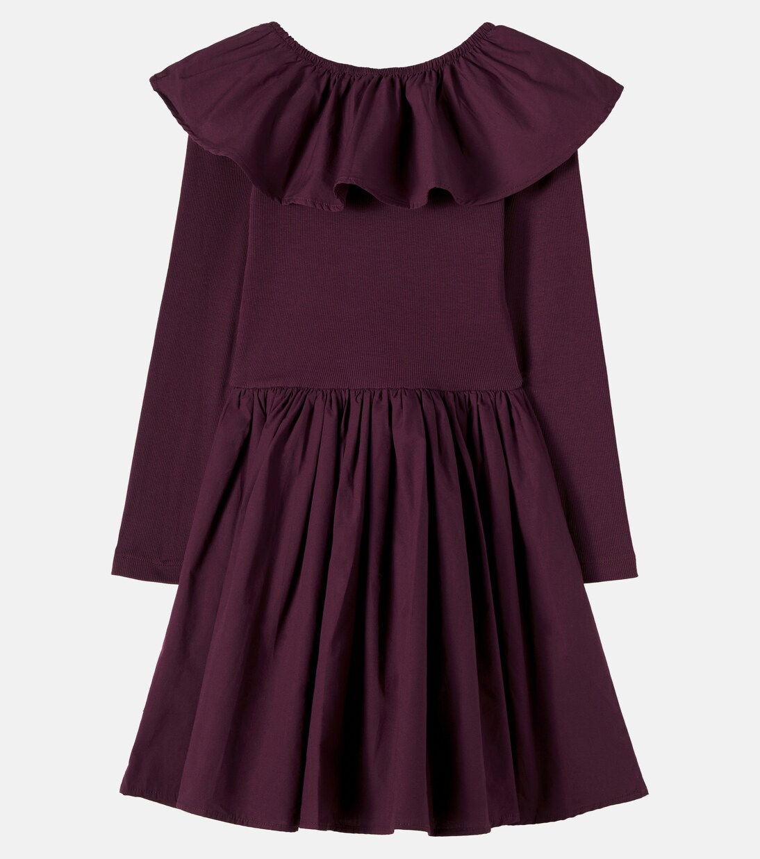 Cille cotton jersey and poplin dress | Molo