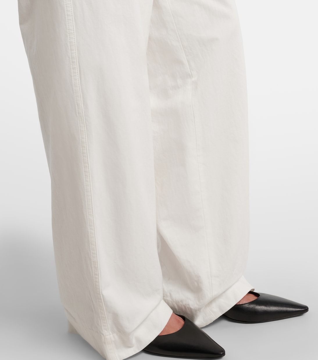 Fadry cotton gabardine wide-leg pants  | The Row