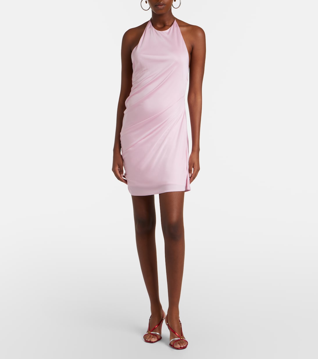 Draped jersey minidress | Versace