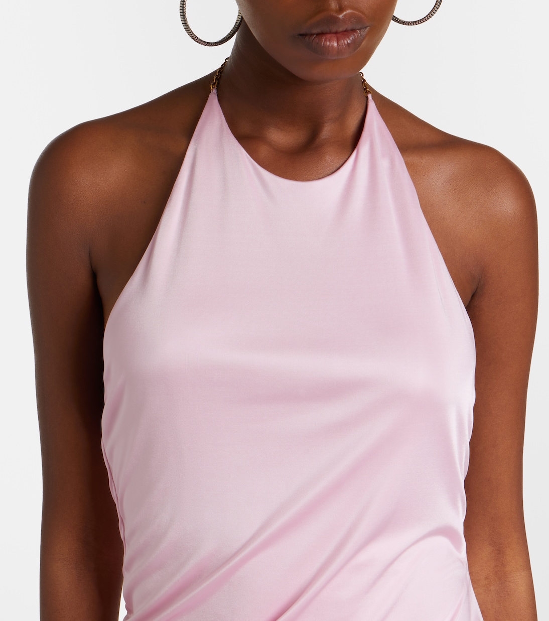 Draped jersey minidress | Versace