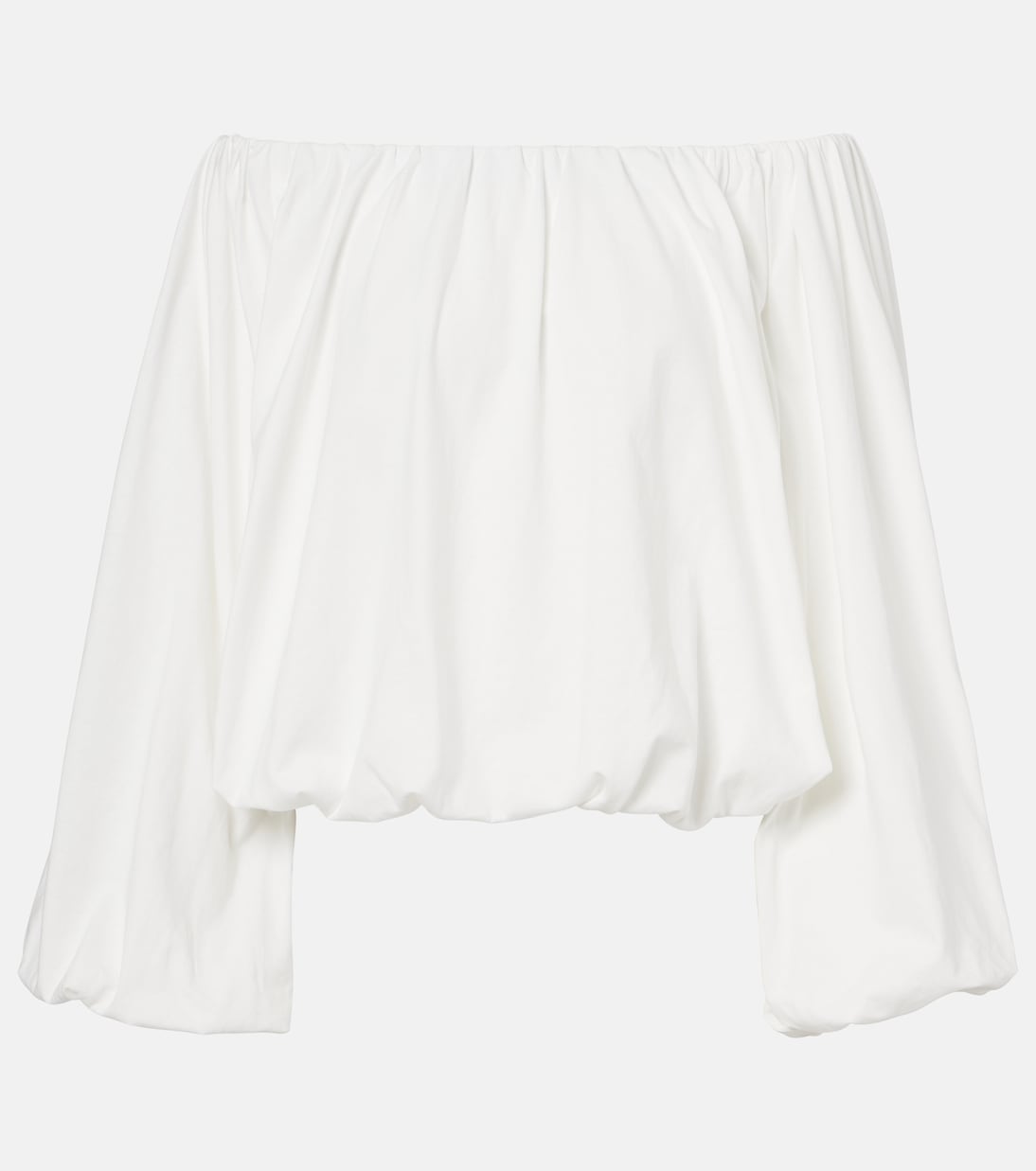 Soft Volume cotton poplin off-shoulder top | Dorothee Schumacher