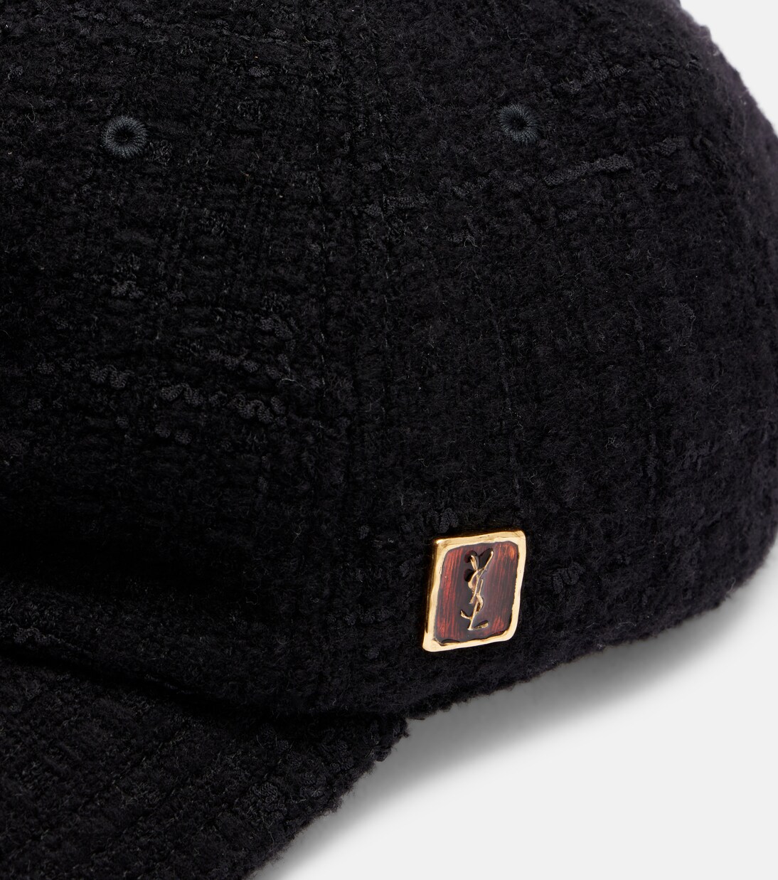 Wool tweed baseball cap | Saint Laurent