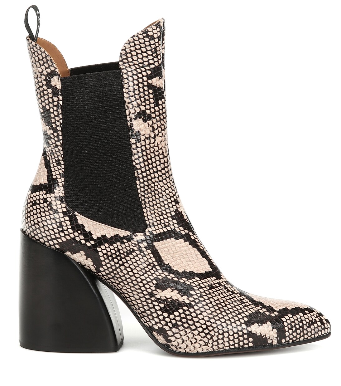 Wave snake-effect ankle boots | Chloé