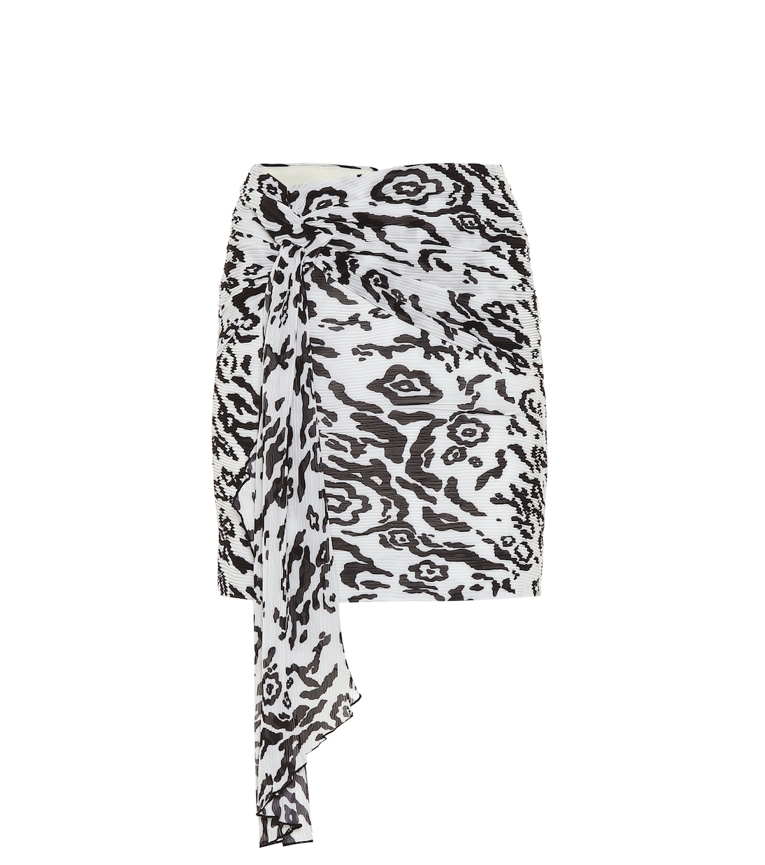 Minirock aus plissiertem Chiffon | Self-Portrait