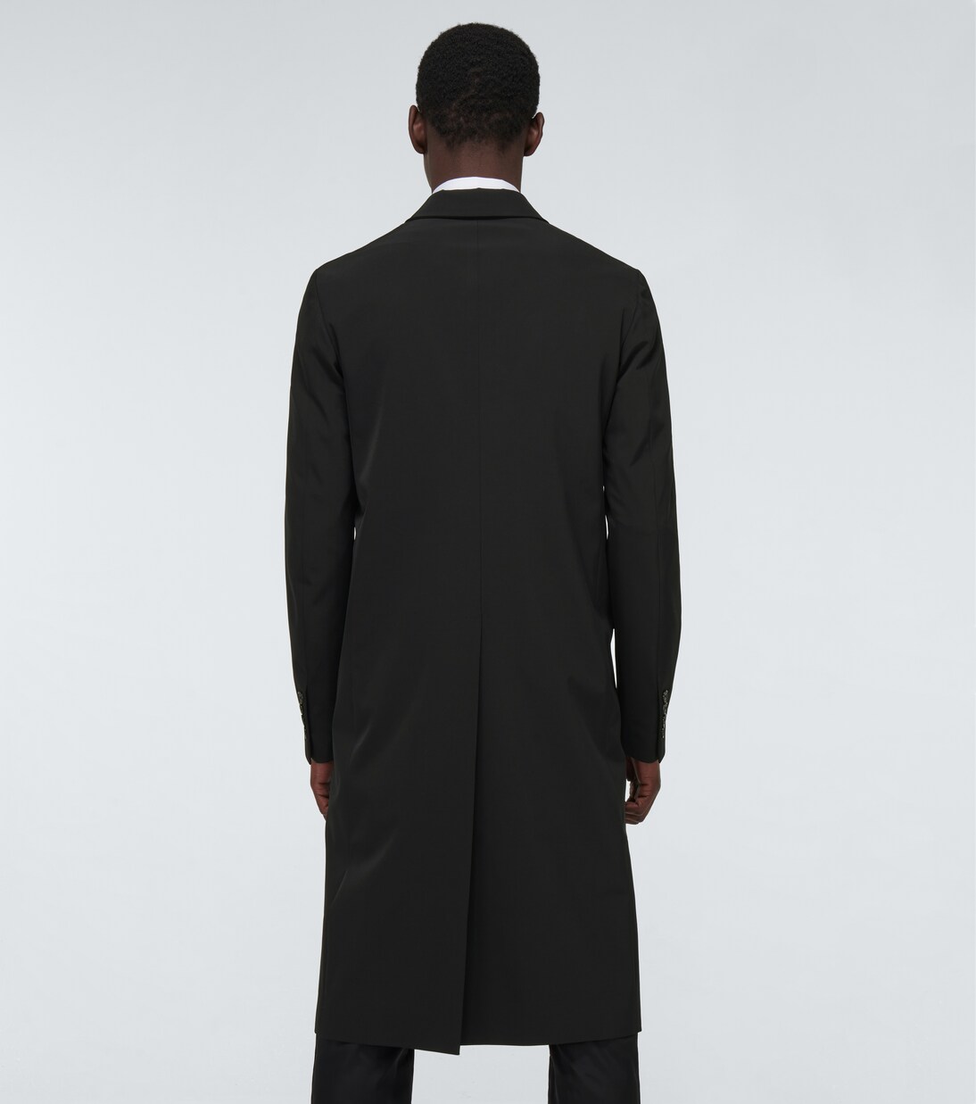 싱글 브레스티드 테크니컬 오버코트 | Prada