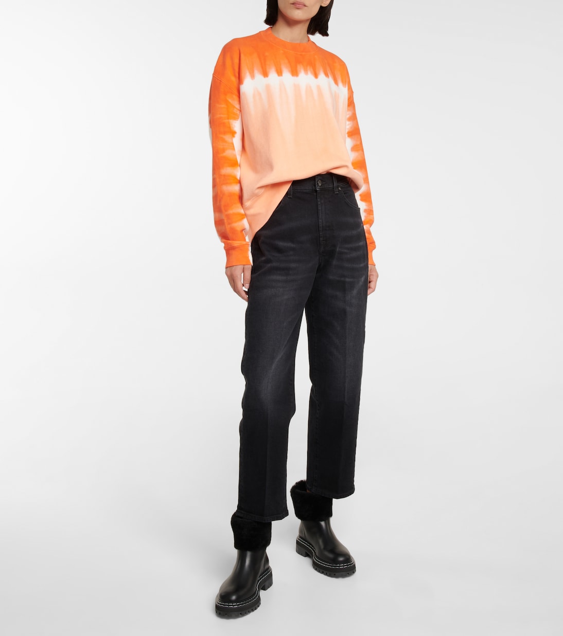 Shearling-trimmed ankle boots | Proenza Schouler