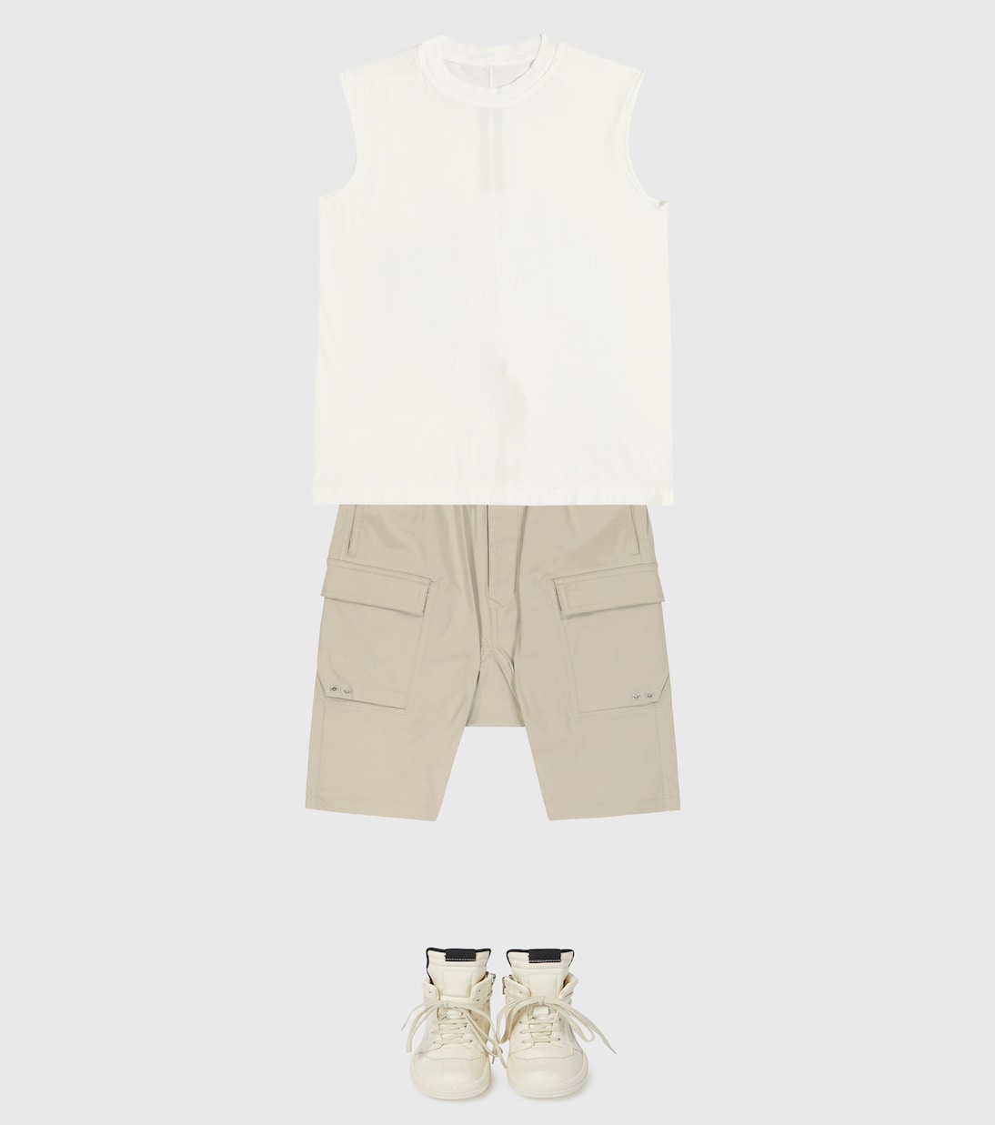 Baskets Geobasket en cuir | Rick Owens Kids