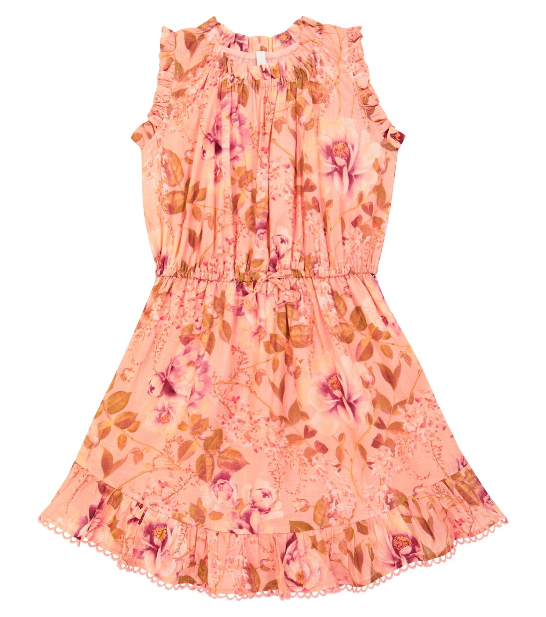 Robe Rosa en coton à fleurs | Zimmermann Kids