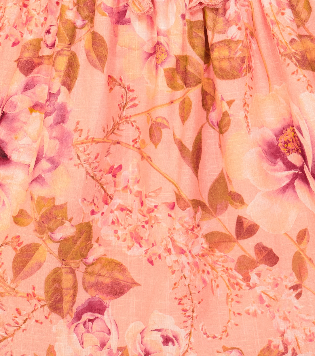 Robe Rosa en coton à fleurs | Zimmermann Kids