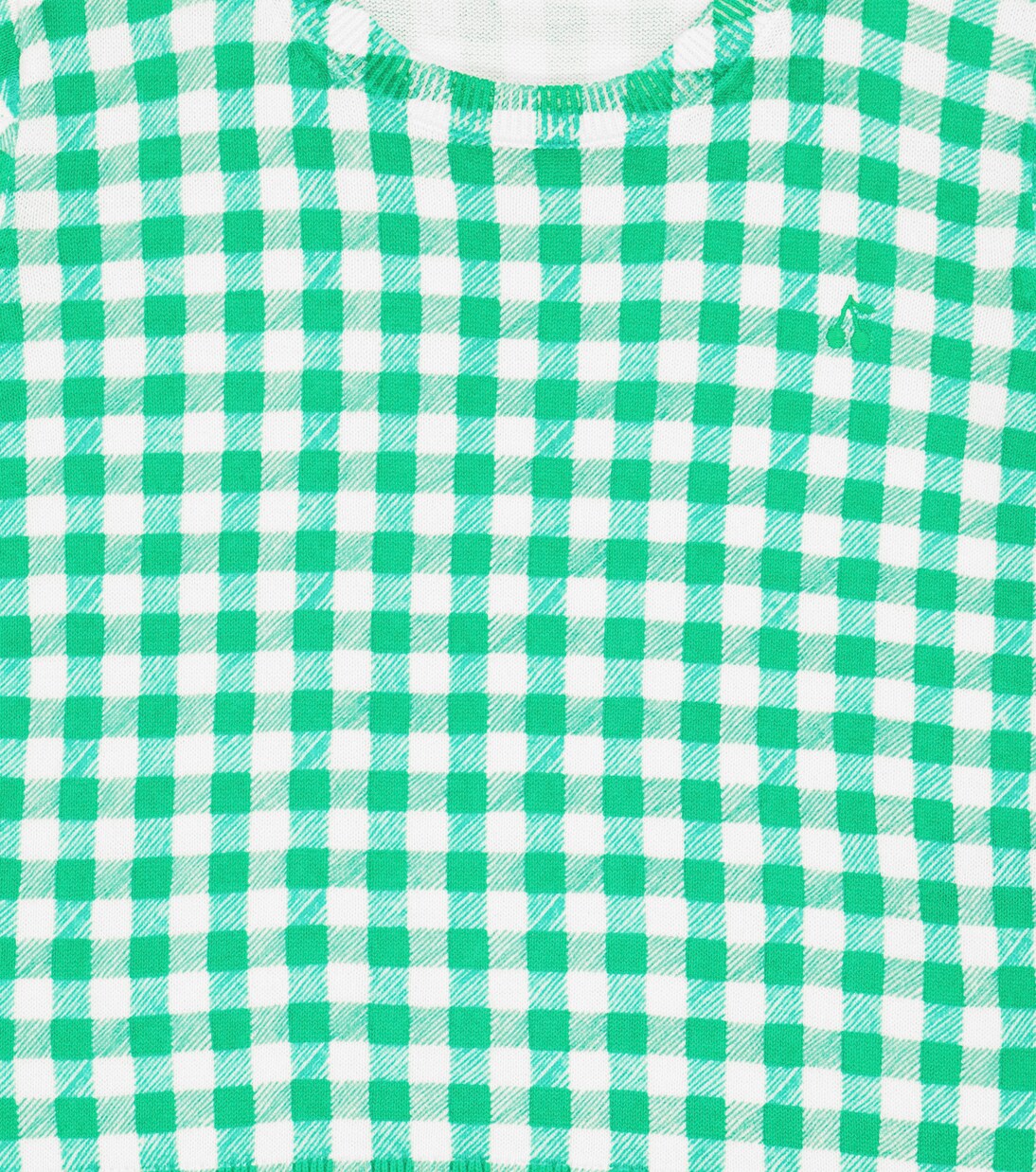 Albane gingham cotton T-shirt | Bonpoint