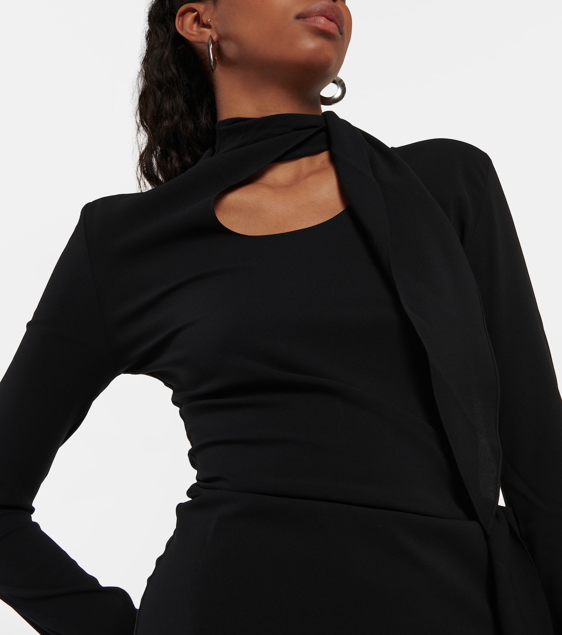 Robe asymétrique en soie mélangée | Petar Petrov