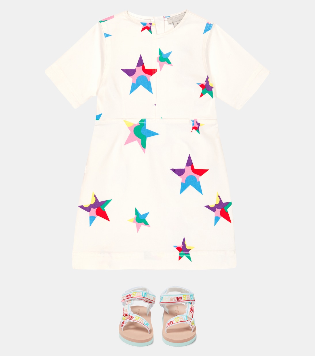 Printed cotton twill dress | Stella McCartney Kids