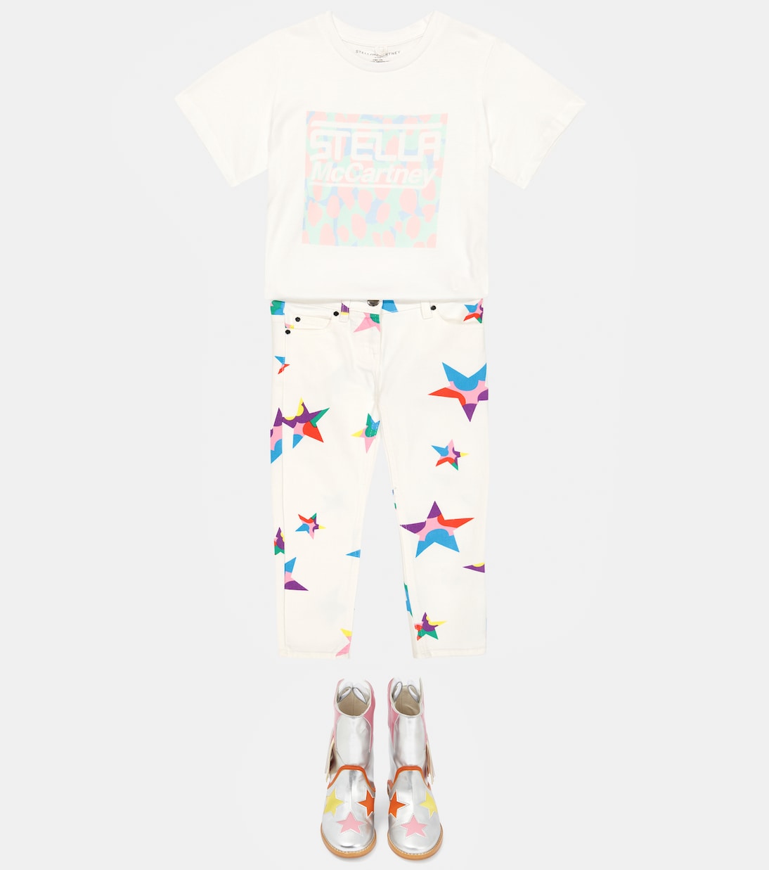 Logo printed cotton jersey T-shirt | Stella McCartney Kids