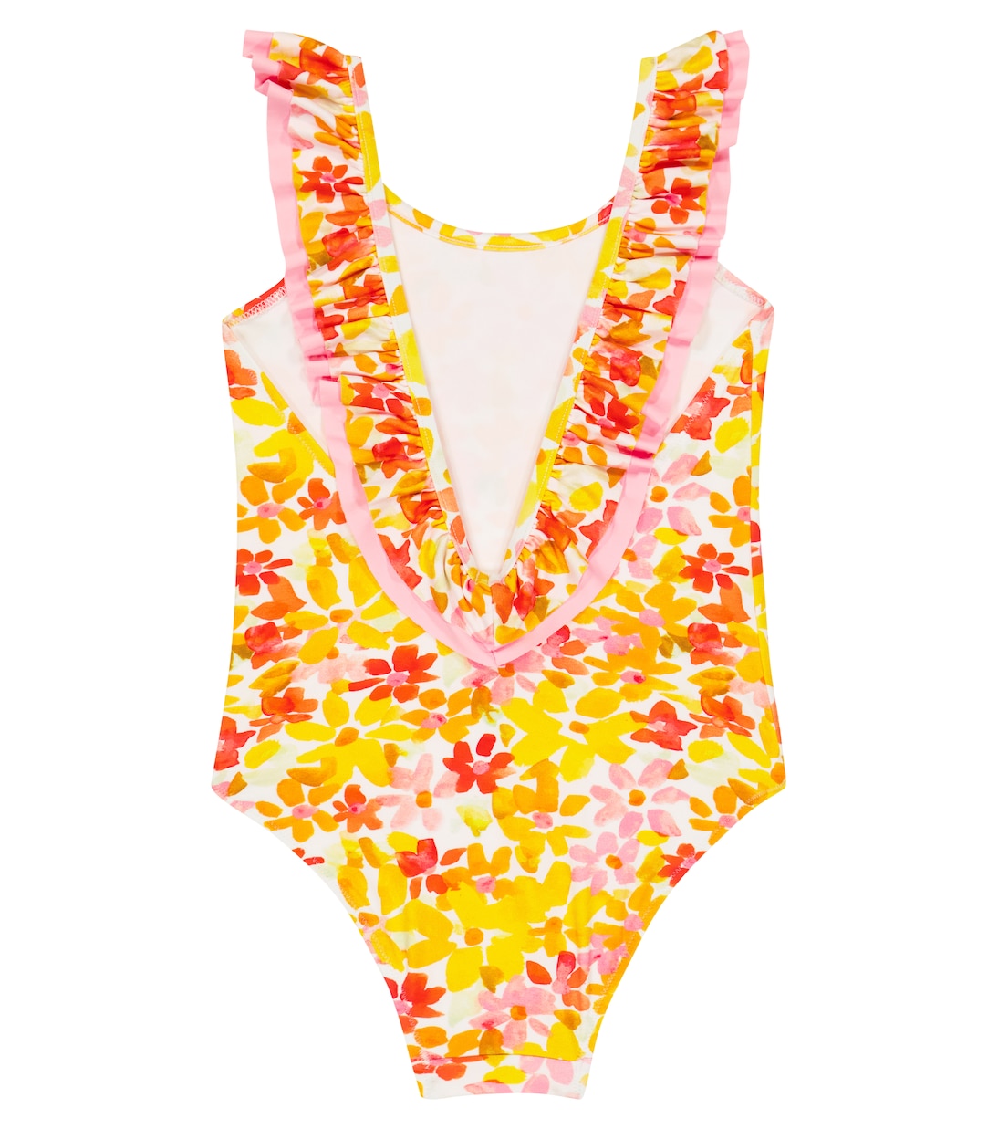 Floral ruffle-trimmed swimsuit | Il Gufo