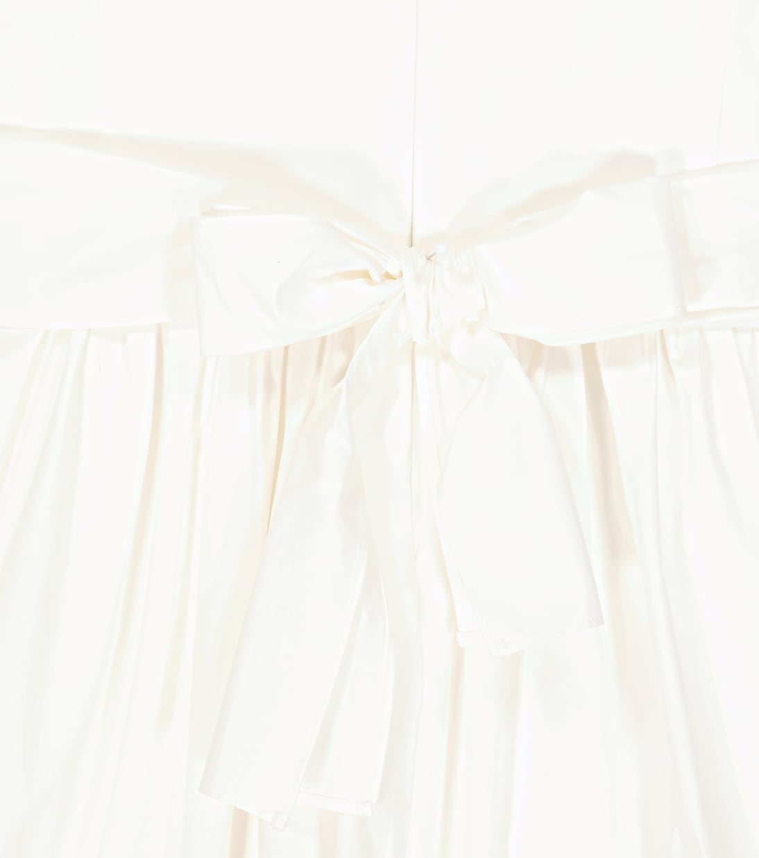 Bow-embellished cotton-sateen minidress | Il Gufo