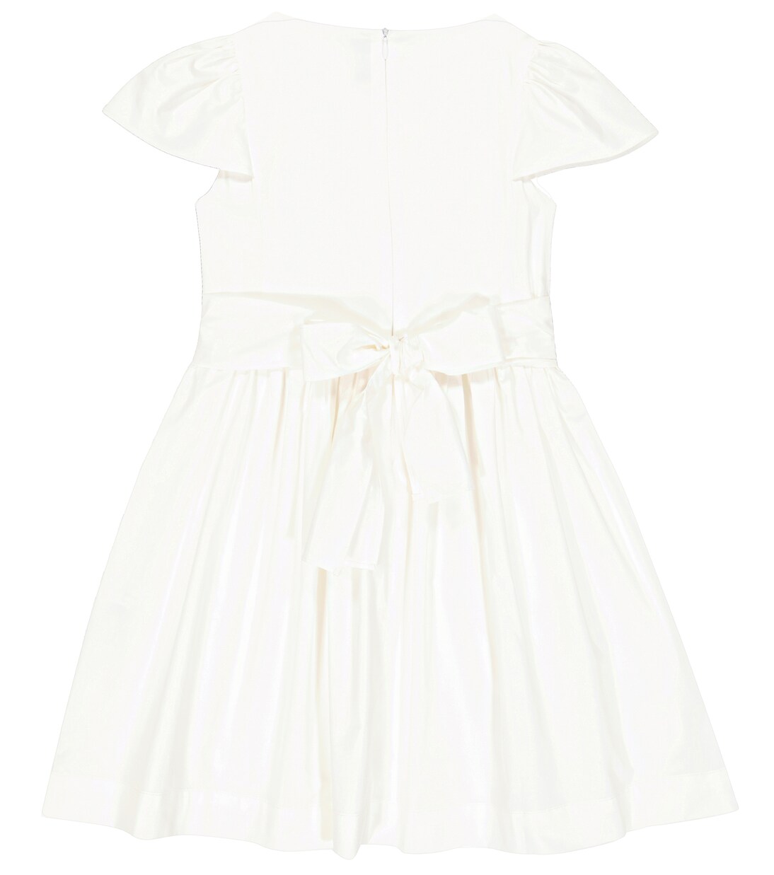 Bow-embellished cotton-sateen minidress | Il Gufo