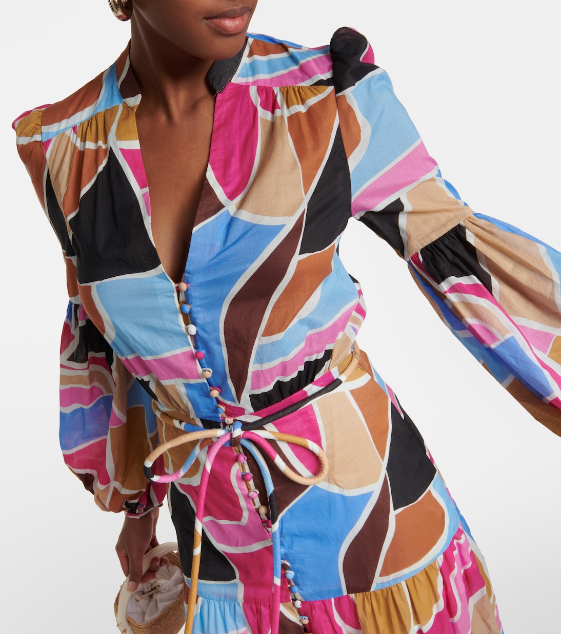 Robe longue Le Reve imprimée en coton | Rebecca Vallance