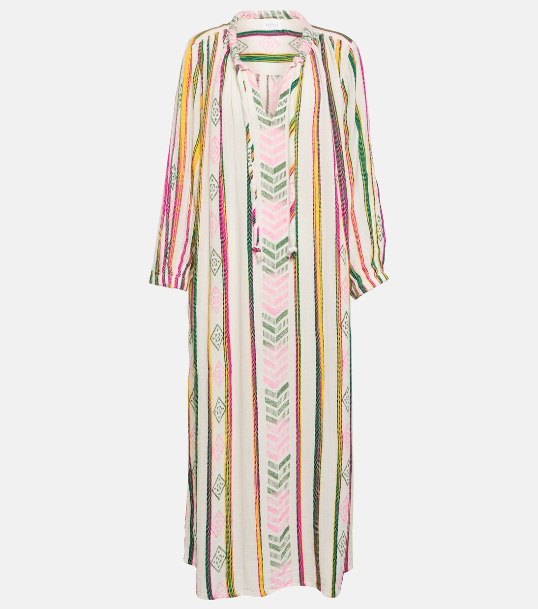 Robe midi en coton | Velvet