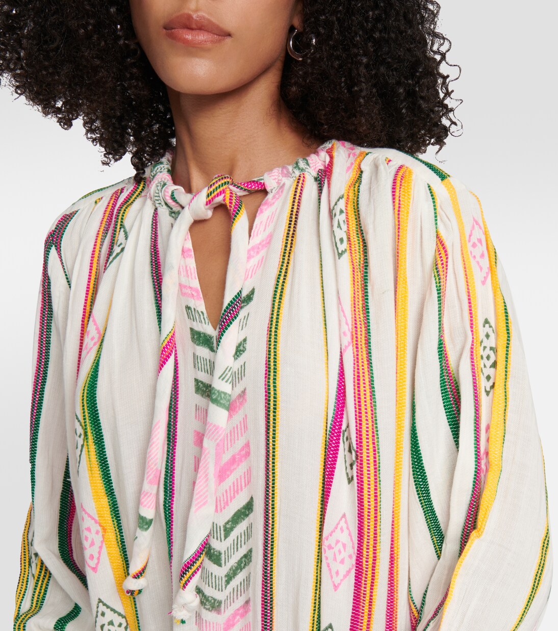 Robe midi en coton | Velvet