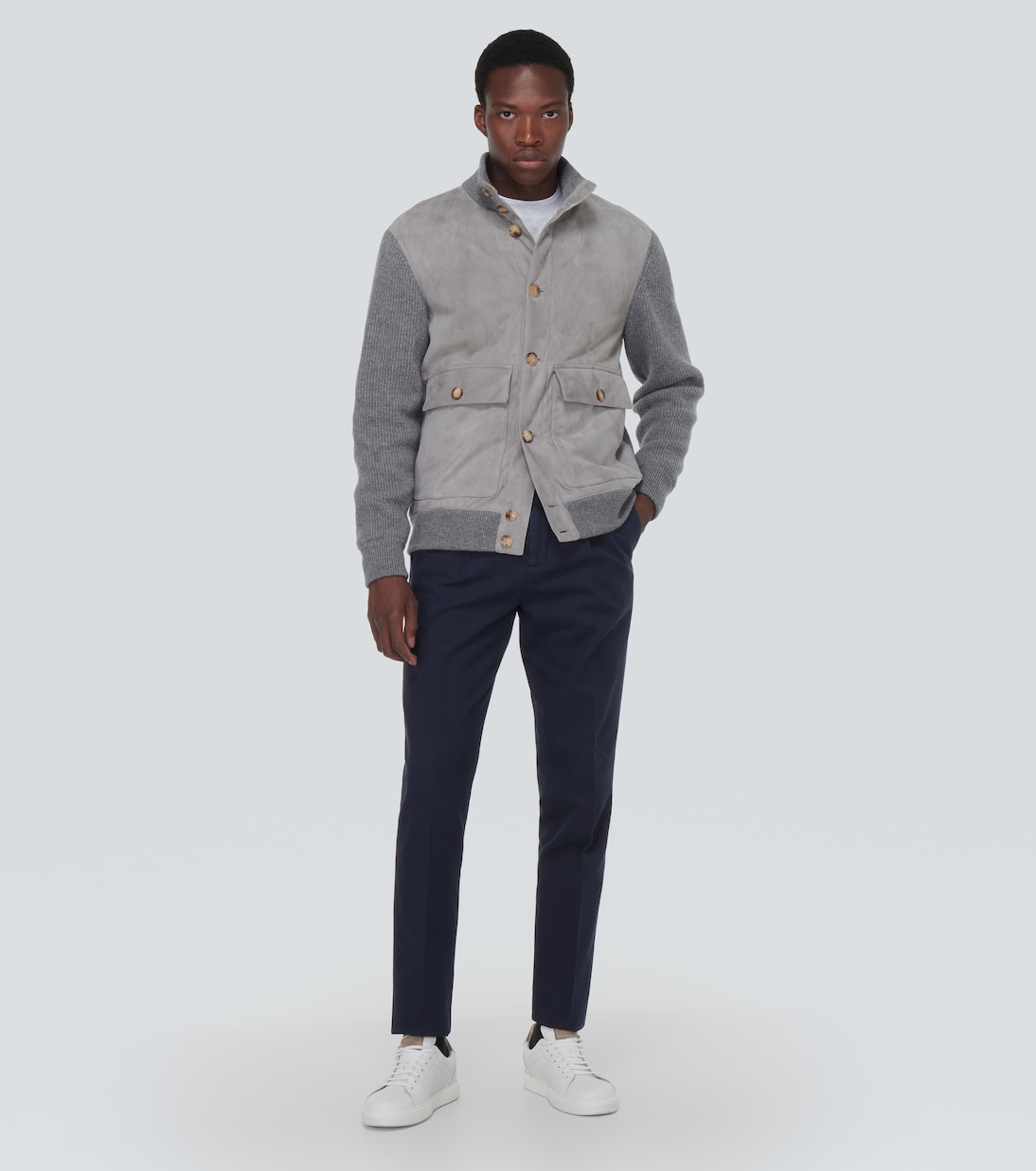 Cotton gabardine slim pants | Brunello Cucinelli