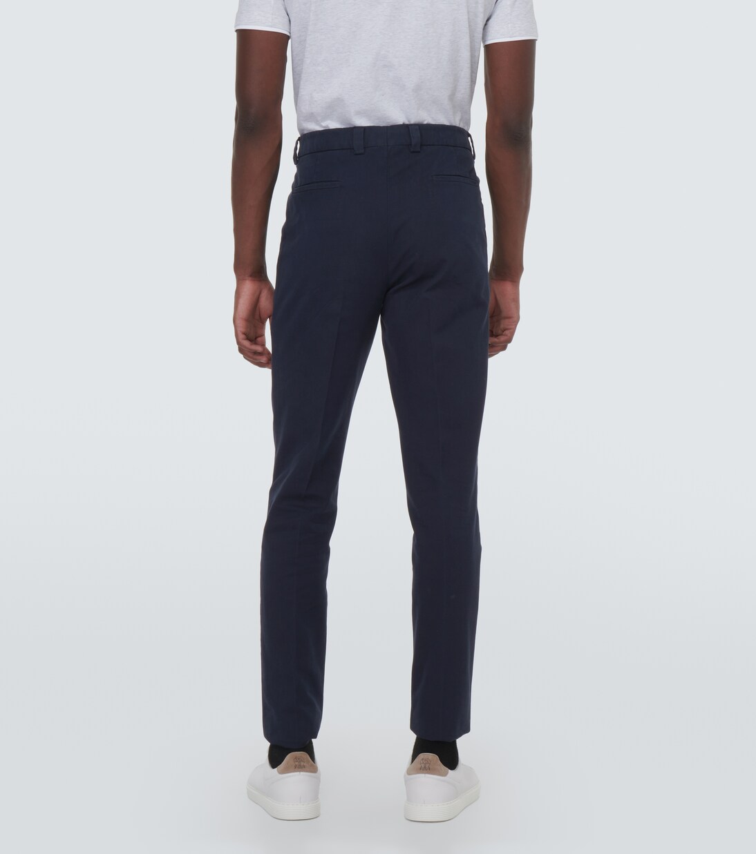 Cotton gabardine slim pants | Brunello Cucinelli