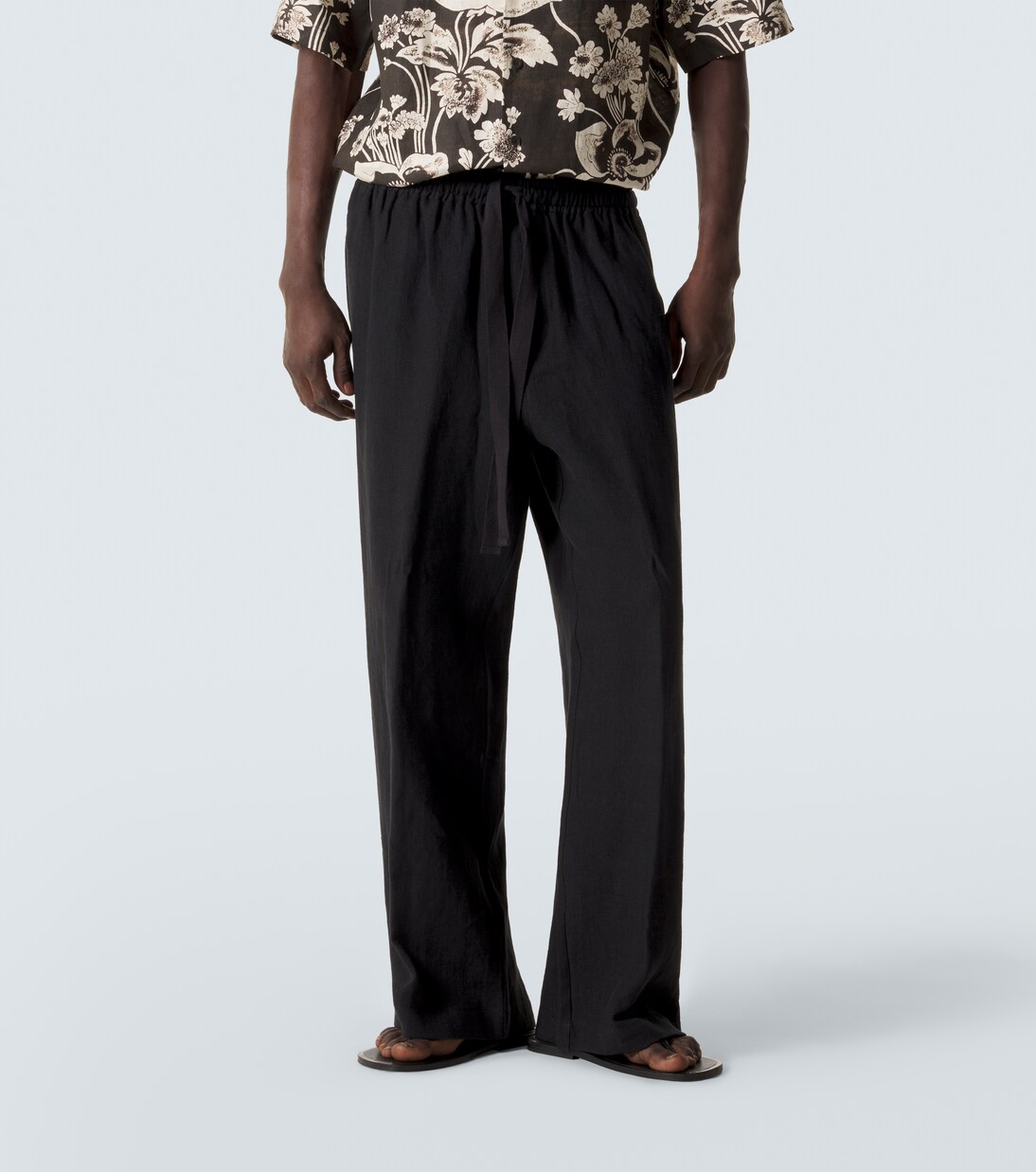 Pantalones anchos de lino | Commas