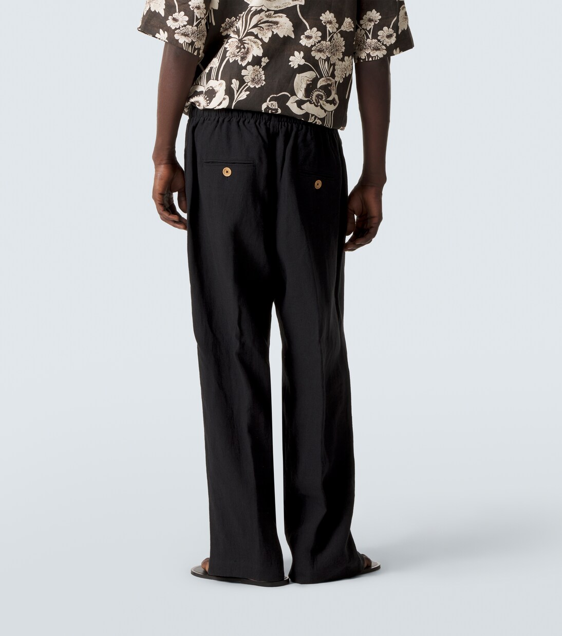 Pantalones anchos de lino | Commas