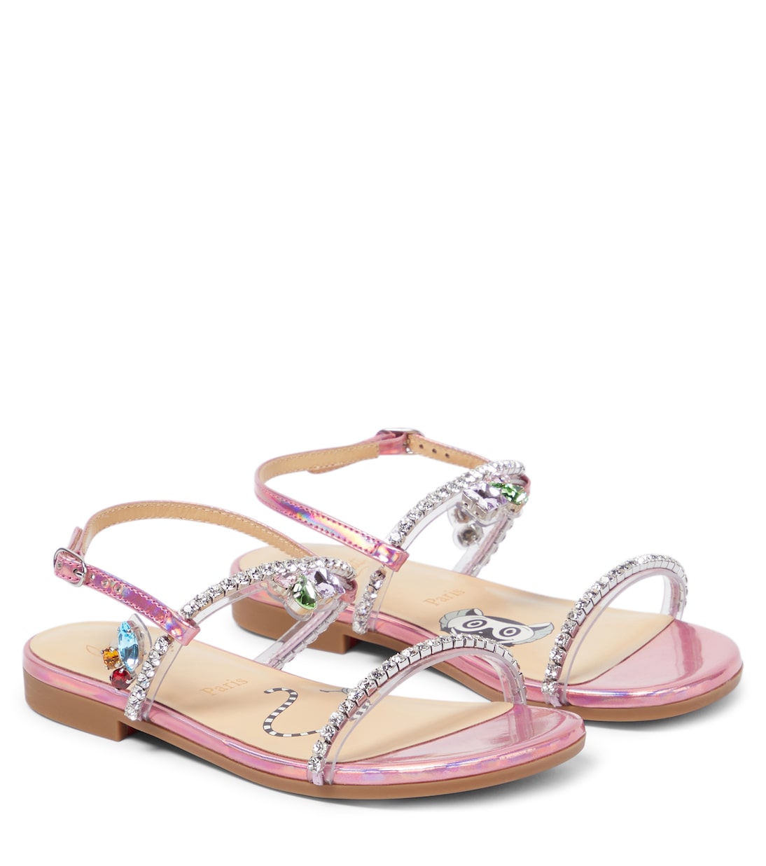 Miniqueenie embellished sandals | Christian Louboutin Kids
