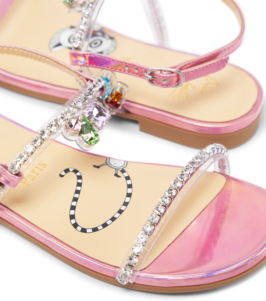 Miniqueenie embellished sandals | Christian Louboutin Kids